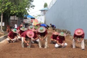 Kalapas Narkotika Karang Intan Tanam Kedelai di Lahan Perluasan, Tingkatkan Produksi Tempe Kemandirian Warga Binaan